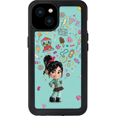 Disney Wreck-it Ralph Vanellope Sugar Icons iPhone 15 Plus Waterproof Case